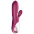 Satisfyer Hot Bunny - slimme verwarmende vibrator met clitorisstimulator (rood)