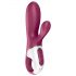 Satisfyer Hot Bunny - slimme verwarmende vibrator met clitorisstimulator (rood)