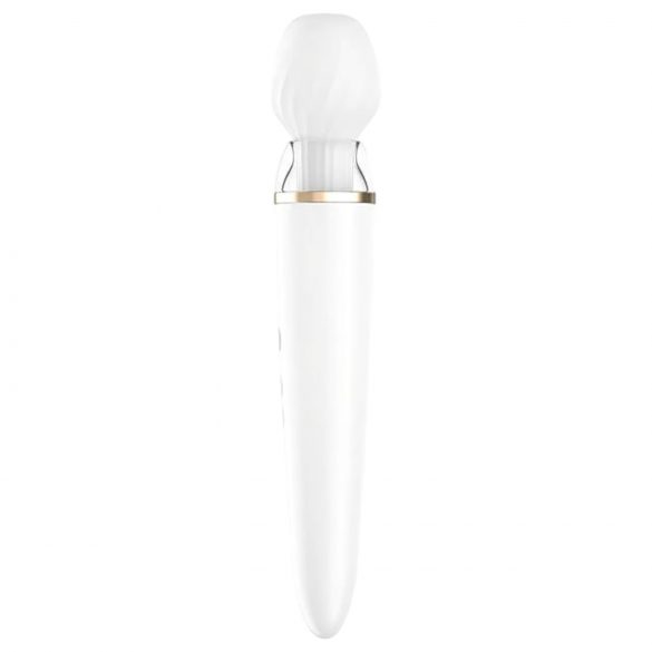 Satisfyer Double Wand-er - vibrateur massant intelligent (blanc)