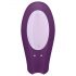 Satisfyer Double Joy - slimme, waterdichte parenvibrator (paars)