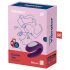 Satisfyer Double Joy - slimme, waterdichte parenvibrator (paars)