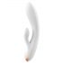 Satisfyer Double Flex - vibromasseur intelligent avec stimulateur clitoridien (blanc)