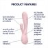 Satisfyer Mono Flex - slimme waterdichte vibrator (lichtroze)