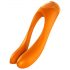 Satisfyer Candy Cane - oplaadbare, waterdichte dubbele vibrator (oranje)