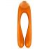 Satisfyer Candy Cane - oplaadbare, waterdichte dubbele vibrator (oranje)