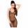 Ensemble Penthouse Love on Fire - bodystocking transparent et brillant avec string (noir) - M/L