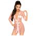 Penthouse Midnight Mirage - satijnen kimono en string (roze)