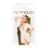 Penthouse Hypnotische Power - kanten kort kleedje en string (wit) - XL