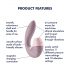 Satisfyer Supernova - oplaadbare, luchtdruk 2-in-1 vibrator (roze)