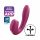 Satisfyer Sunray - oplaadbare, luchtdruk 2-in-1 vibrator (rood)