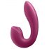 Satisfyer Sunray - oplaadbare, luchtdruk 2-in-1 vibrator (rood)