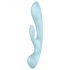 Satisfyer Triple Oh - oplaadbare vibrator met clitorisstimulatie (blauw)