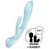 Satisfyer Triple Oh - oplaadbare vibrator met clitorisstimulatie (blauw)