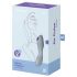 Satisfyer Curvy Trinity 3 - oplaadbare luchtdruk 2-in-1 vibrator (grijs)