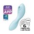 Satisfyer Curvy Trinity 5+ - Vibromasseur intelligent 2-en-1 (Bleu)