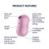 Satisfyer Cotton Candy - oplaadbare luchtdruk clitorisstimulator (paars)