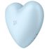 Satisfyer Cutie Heart - oplaadbare luchtdruk clitorisstimulator (blauw)