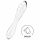 Satisfyer Dazzling Crystal 1 - Dubbele glazen dildo (transparant)