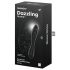 Satisfyer Dazzling Crystal 1 - 2-zijdige glazen dildo (zwart)