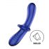 Satisfyer Double Crystal - Dubbele glas dildo (blauw)