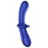 Satisfyer Double Crystal - Dubbele glas dildo (blauw)