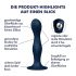 Satisfyer Double Ball-R - dildo met zuignap en gewichten (donkerblauw)