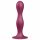 Satisfyer Double Ball-R - verzwaarde dildo met zuignap (rood)