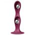 Satisfyer Double Ball-R - verzwaarde dildo met zuignap (rood)