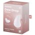 Satisfyer Dew Drop - Vibromasseur Waterproof Rechargeable pour Clitoris (Blanc)