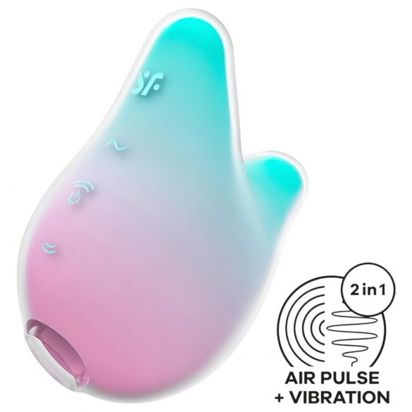 Satisfyer Mermaid Vibes - luchtdruk clitorisstimulator (mint-roze)