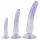 Ensemble de Dildos Anaux Cristallin - Set de 3 (Transparent-Bleu)