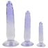 Ensemble de Dildos Anaux Cristallin - Set de 3 (Transparent-Bleu)