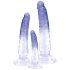 Ensemble de Dildos Anaux Cristallin - Set de 3 (Transparent-Bleu)