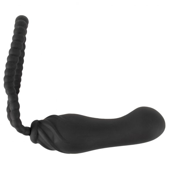 Black Velvet Perfect Fit - strap-on dildo (zwart)