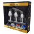 Alive Anal Pleasure - metalen buttplug set (zilver)