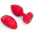 B-Vibe Heart - Vibromasseur Anal Sans Fil Rechargeable (Rouge)