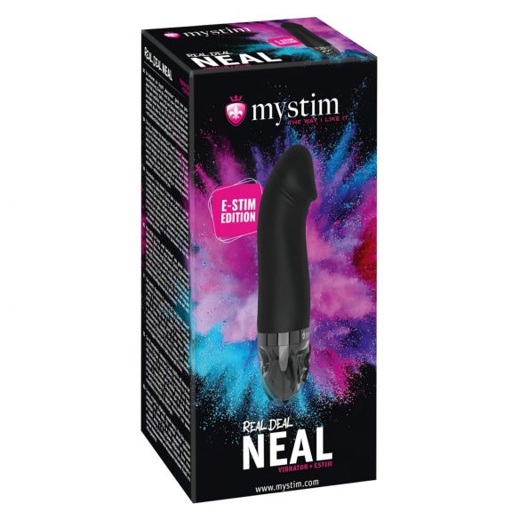 Mystim Real Deal Neal E-Stim - oplaadbare elektro vibrator (zwart)