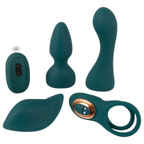 Choix des Couples - Vibromasseur 4-en-1 télécommandé et modulable (turquoise)