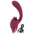 Javida - 2in1 trilfunctie vibrator (rood)