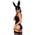 Obsessive OB7008 Sexy Bunny - konijn kostuum (zwart)