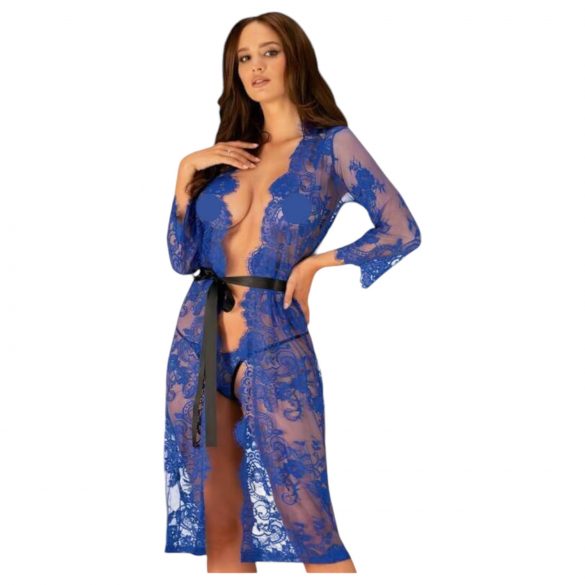 Obsessive Cobaltess - kanten kimono (blau) - L/XL