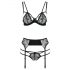 Passion Floris - lingerie set (zwart)