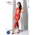 Passion BS081 - halternek capri jumpsuit - rood (S-L)