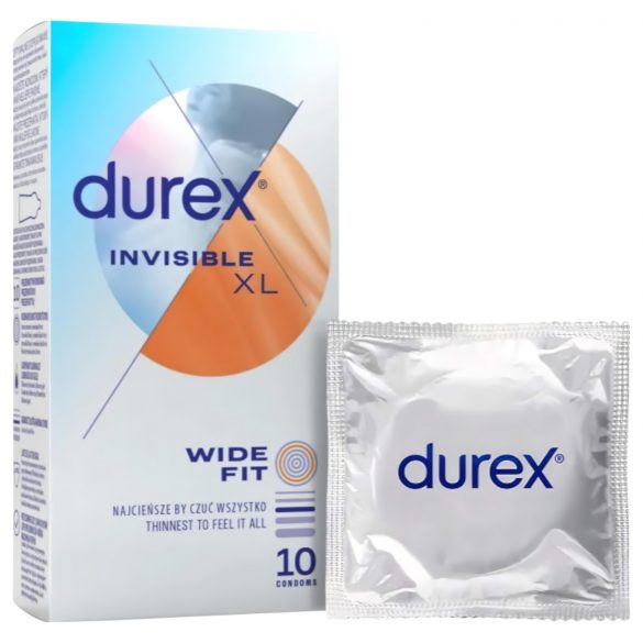 Durex Invisible XL - extra grote condooms (10 stuks)