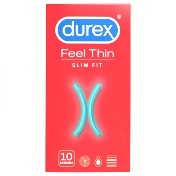 Durex Feel Thin Slim Fit - realistisch gevoel condooms (10 stuks)