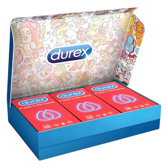 Durex Feel Intimate - dunne wand condooms verpakking (3 x 12 stuks)