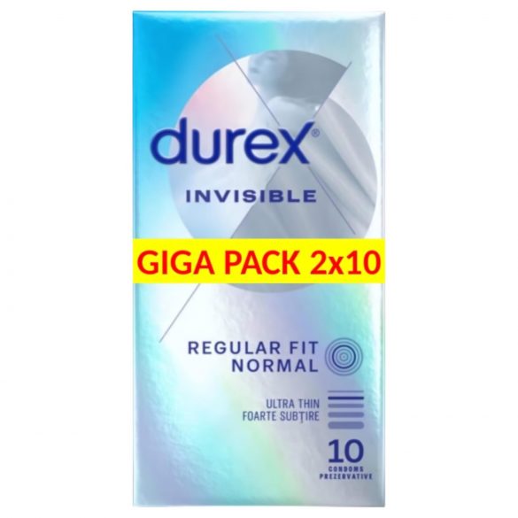 Durex Invisible Extra Sensitive - dunne condooms (2x10st)