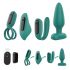 Sex HD - oplaadbare, draadloze, 4-delige vibrator set (groen)