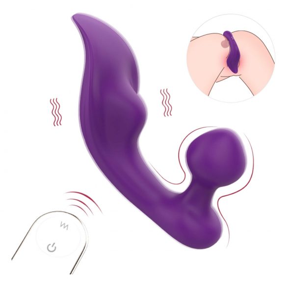 Sex HD Chomper - waterdichte clitoris- en anaal vibrator (paars)