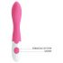 Pretty Love Bishop - waterdichte G-spot vibrator (roze-wit)